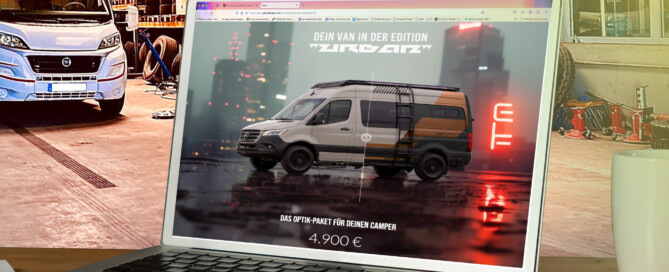 Offroad-Fahrzeug vor und nach der Folierung im direkten Vergleich