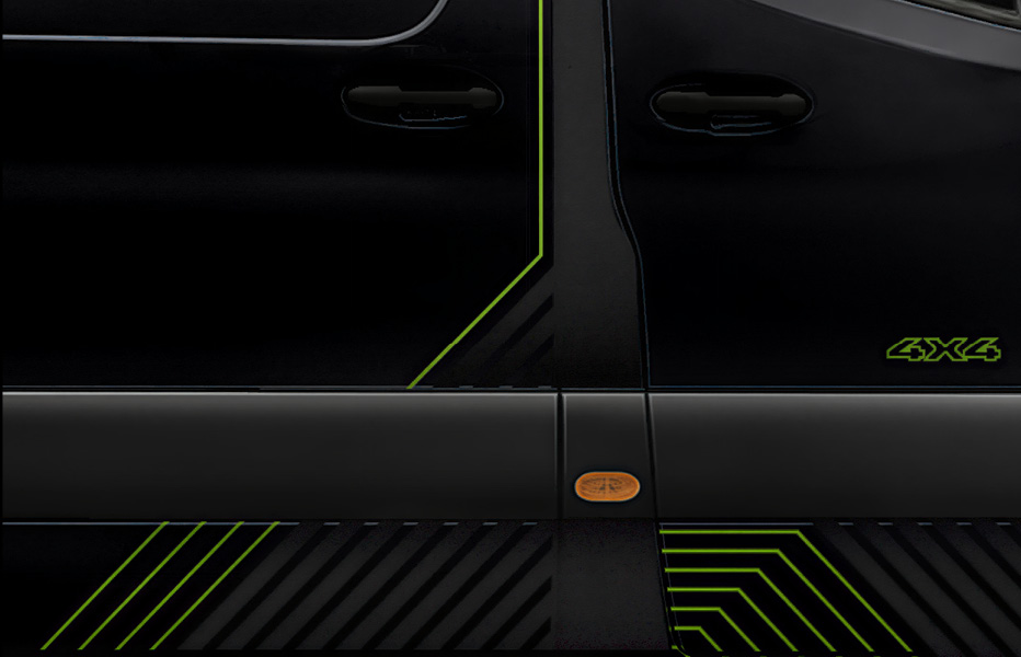 Van Folierung mit Linienführung - Mercedes Sprinter